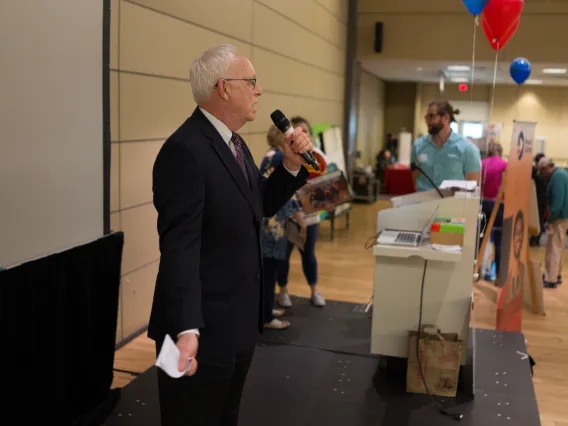 Peace Corps Representative, Mike McKay, at Peace Corps Fair