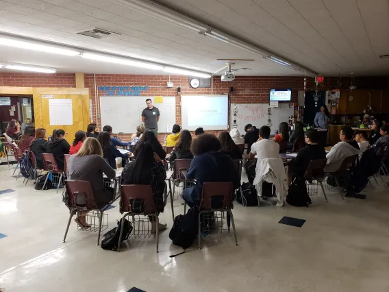 Coverdell Fellows talk about their Peace Corps Service at local schools