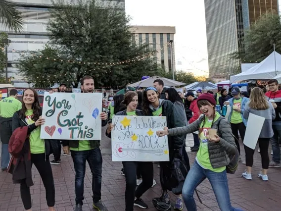 Coverdell Fellows volunteer to cheer on runners and walkers at SAAF AIDSWALK