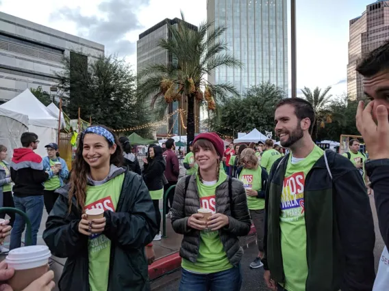 Coverdell Fellows volunteer to cheer on runners and walkers at SAAF AIDSWALK
