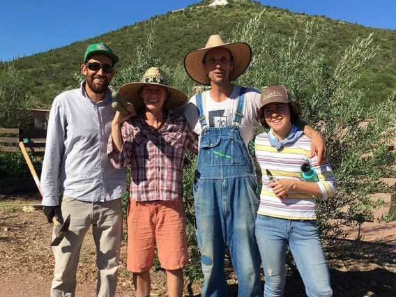 Coverdell Fellows volunteering at Mission Garden