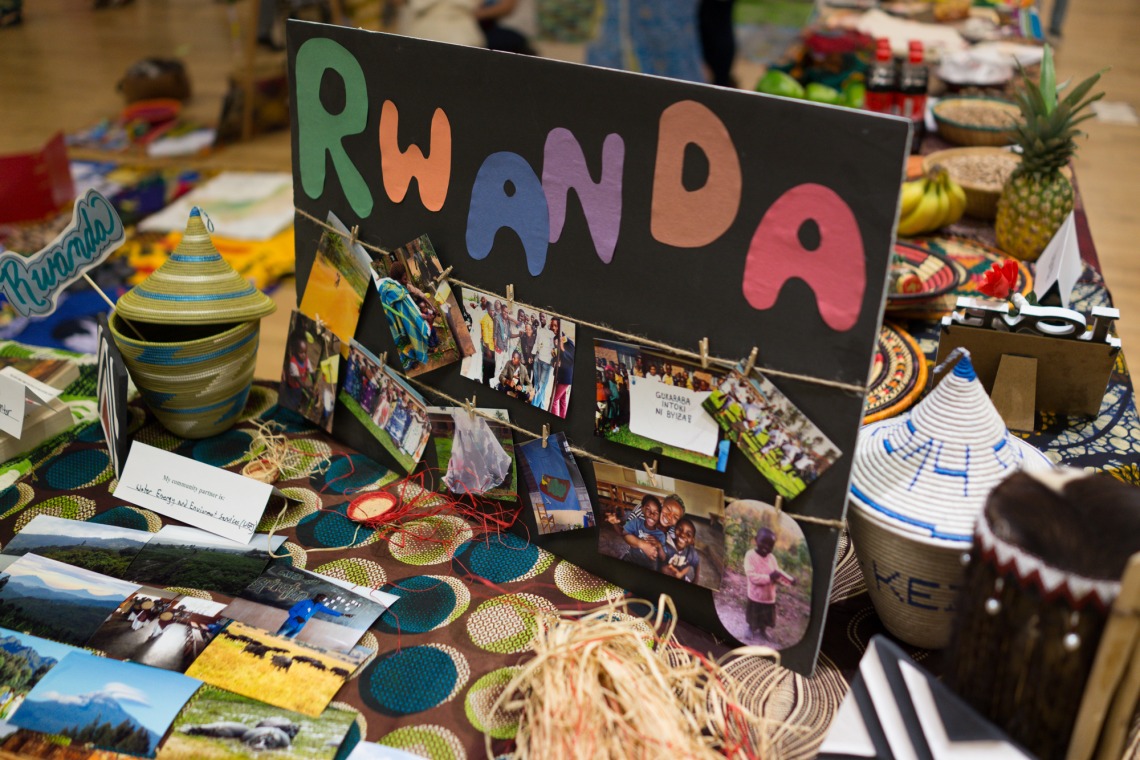 Rwanda display at Peace Corps Fair