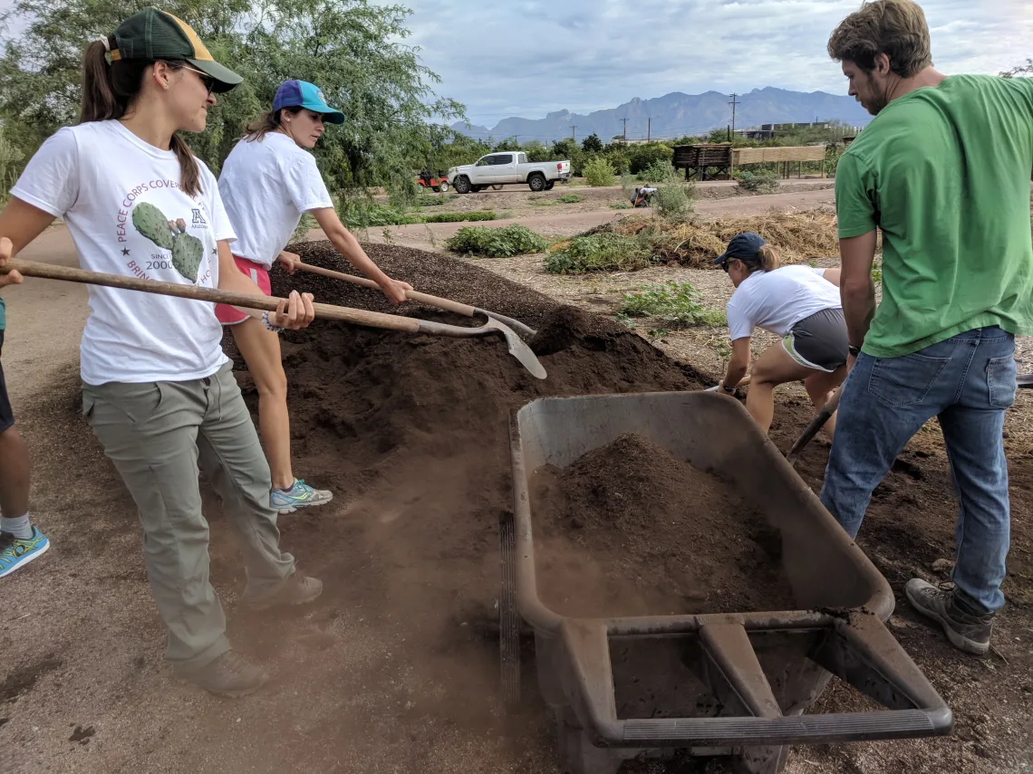 Coverdell Fellows volunteering at Ben's Bells