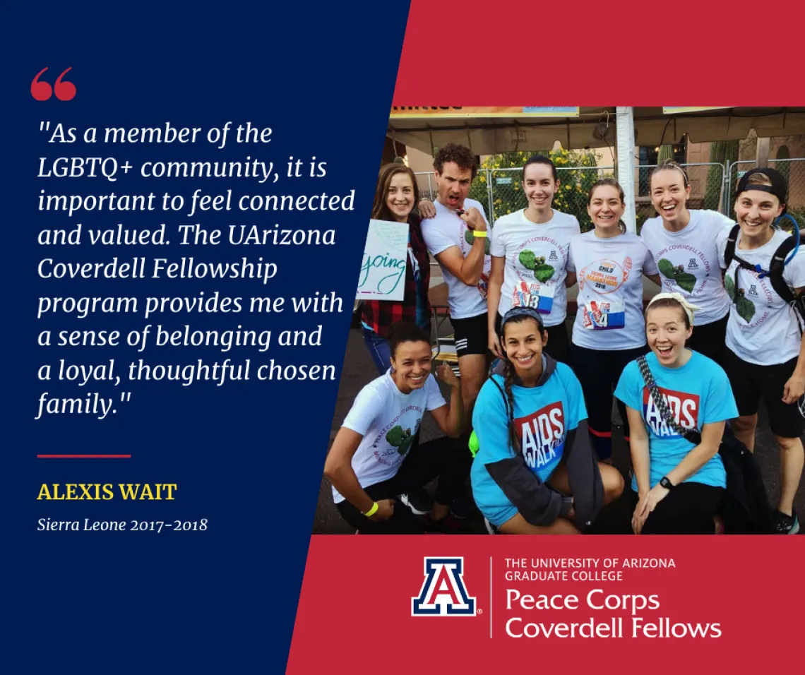 Coverdell Fellows participating in the 2019 AIDS Walk Photo of Coverdell Fellows participating in the annual AIDS Walk.