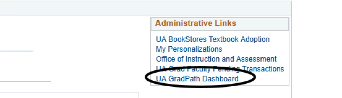 UA GradPath Dashboard