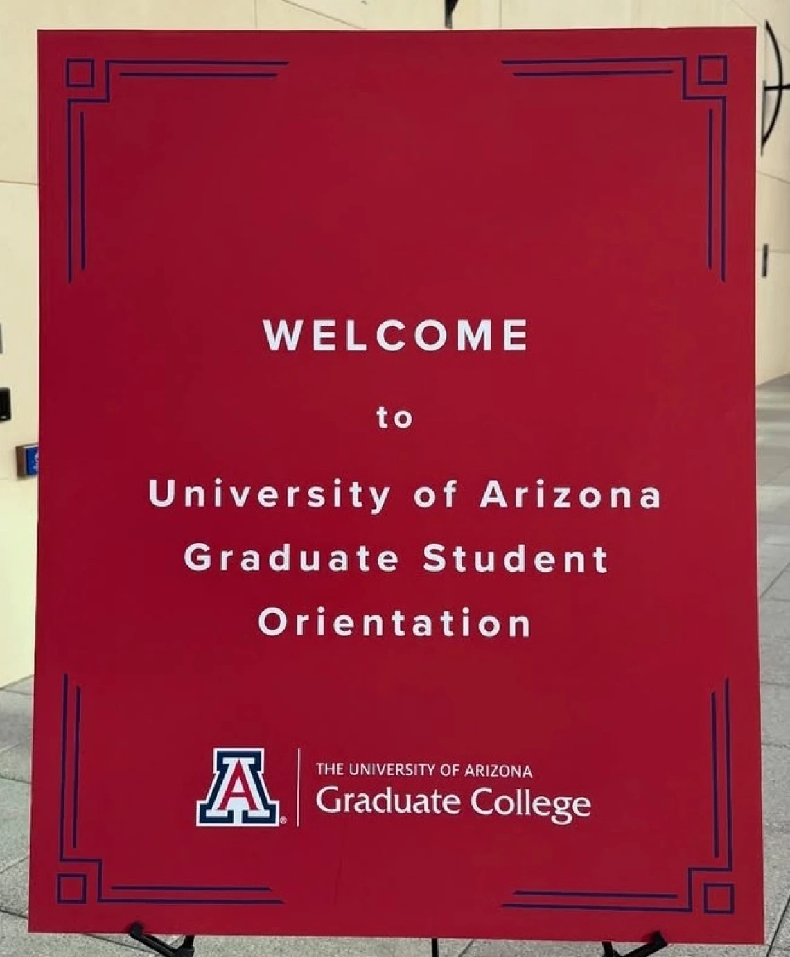 Welome sign