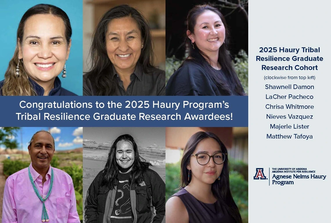 Composite image of six student awardees