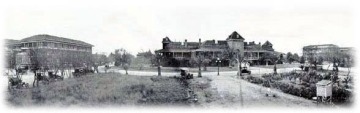 Vintage image of campus