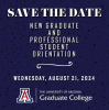 Save the Date Orientation August 21, 2024